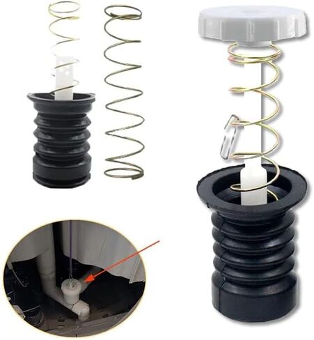 5PCS Universal Rubber Washing Machine Water Drain Valve Plug Water Seal Drain Sealing Rubber Pad Valve Spring Fittings in Saudi Arabia