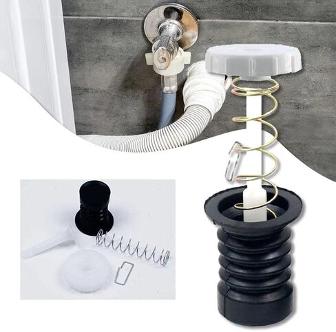 5PCS Universal Rubber Washing Machine Water Drain Valve Plug Water Seal Drain Sealing Rubber Pad Valve Spring Fittings in Saudi Arabia