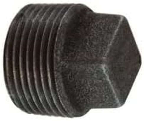 MIDLAND INDUSTRIES 65660 Cored Square Head Plug, 3 in MPT, Iron, Black in Kuwait