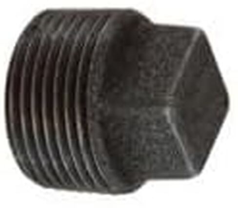 MIDLAND INDUSTRIES 65660 Cored Square Head Plug, 3 in MPT, Iron, Black in Kuwait