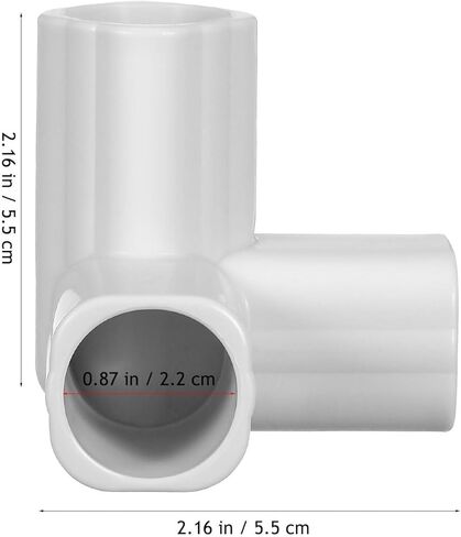 4Pcs Baby Playpen Corner Connectors Guardrail Accessories 3-Way Replacement Poles for Indoor Outdoor Safety Fence Adjustable Light Grey in Saudi Arabia