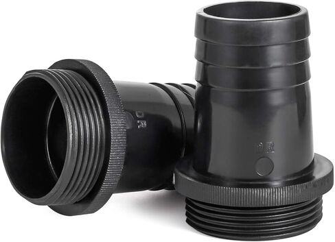 ABS الشائكة تركيب موصل خرطوم 1-1/2 "الشائكة x NPT تركيب أنبوب الذكور، محول، الجدول 39، أسود 2pack in Kuwait