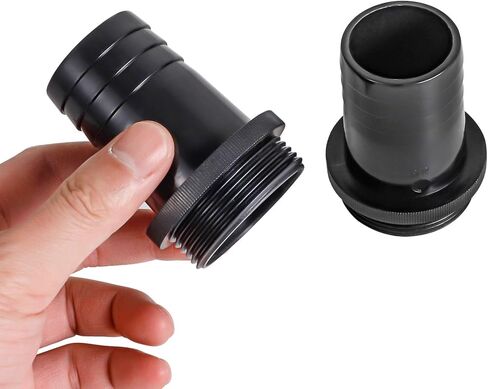 ABS الشائكة تركيب موصل خرطوم 1-1/2 "الشائكة x NPT تركيب أنبوب الذكور، محول، الجدول 39، أسود 2pack in Kuwait