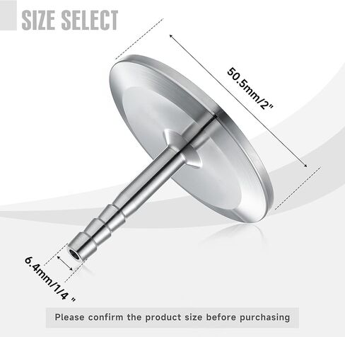 2 حزمة 1.5 "ثلاثي المشبك إلى 1/4" خرطوم الشائكة محول 304 الفولاذ المقاوم للصدأ وصلة أنابيب خرطوم صحي (1/4 بوصة خرطوم بارب) in Kuwait