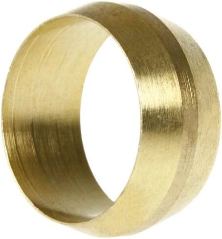 غلاف أنابيب ضغط 60J 3/4 بوصة - لتوصيل خط أنابيب من نوع بطاقة ضاغط الهواء 60J-5Pack - حلقة ضغط نحاسية - 5 عبوات من النحاس الصلب الأصفر in Kuwait