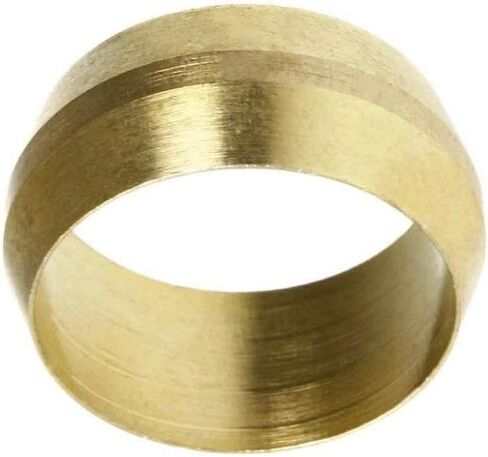 غلاف أنابيب ضغط 60J 3/4 بوصة - لتوصيل خط أنابيب من نوع بطاقة ضاغط الهواء 60J-5Pack - حلقة ضغط نحاسية - 5 عبوات من النحاس الصلب الأصفر in Kuwait