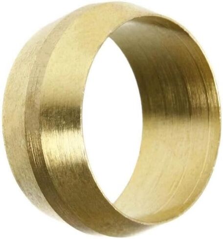 غلاف أنابيب ضغط 60J 3/4 بوصة - لتوصيل خط أنابيب من نوع بطاقة ضاغط الهواء 60J-5Pack - حلقة ضغط نحاسية - 5 عبوات من النحاس الصلب الأصفر in Kuwait