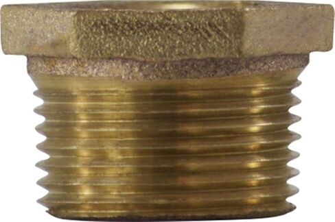 Midland 44-500 Bronze Fitting Hex BUSHING, 0.66" Hex, Size, 0.58" Length, Bronze, 1/4" x 1/8" in Saudi Arabia