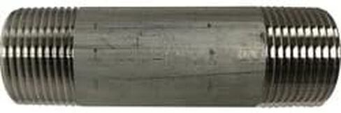 MIDLAND INDUSTRIES 48100 Pipe Nipple, 1 in 1 in, 1-1/2 in L, Stainless Steel, SCH 40 Schedule in Kuwait