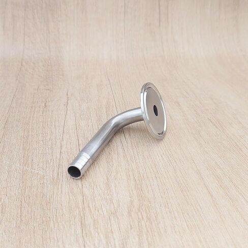 مشبك داخلي مصقول ثلاثي إلى خرطوم بارب 90 درجة مناسب للكوع، 1.5 بوصة ثلاثي البرسيم متوافق × 1/2 بوصة نفخ أنبوب بارب، نوع أنبوب غير ملحوم in Kuwait