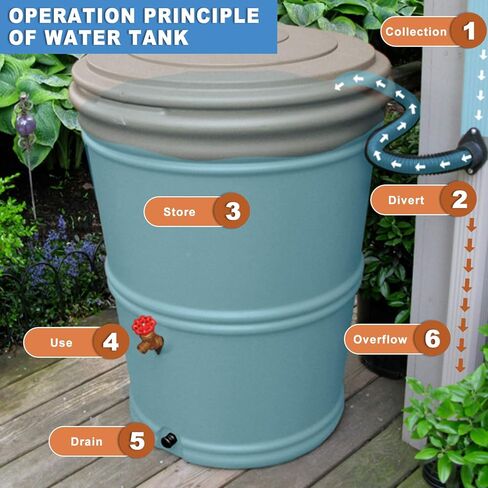 موصل خزان المياه المناسب لخزان المياه من مادة PVC مقاس 2 بوصة من Outus لبراميل المطر أو أحواض السمك أو البرك أو خزانات المياه in Kuwait