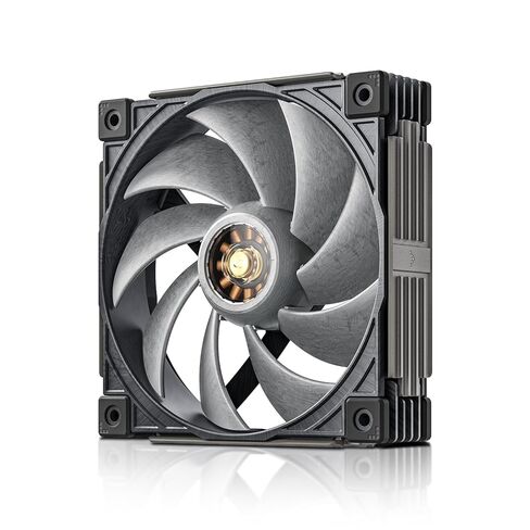 Sudokoo MACH140 Case Fan, 30mm Thick, LCP and 40% Glass Fiber, Hybrid Hydraulic Bearing, FOC Motor, PWM, Dynamic Balance Correction, 6 Years Warranty, Black Gray in Kuwait