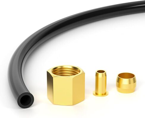 GASHER 13Pcs 30Inch Air Compressor Unloader Tube Kit, Contains 3/8" Sleeve Ferrules,Compression Insert and Compression Nut in Saudi Arabia