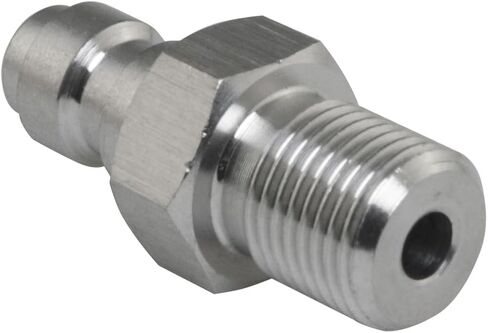 2 قطعة 1/8 NPT موصل برغي ثابت مع غسالة تركيب توصيل سريع مضخة هواء اقتران محول القابس مناسب لضواغط الهواء ذات الضغط العالي in Saudi Arabia