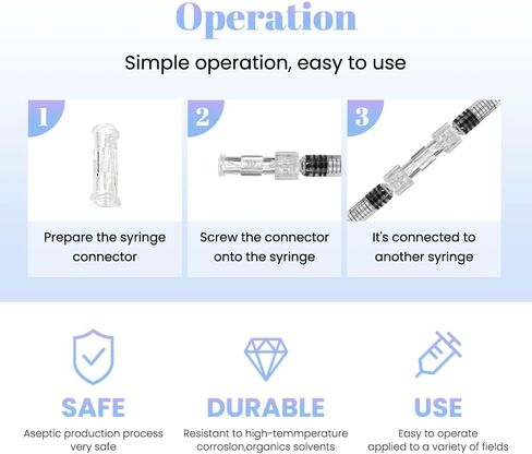 موصل قفل Luer من أنثى إلى أنثى للنقل 50 قطعة، تعبئة فردية معقمة، قفل PP أنثى Luer in Saudi Arabia