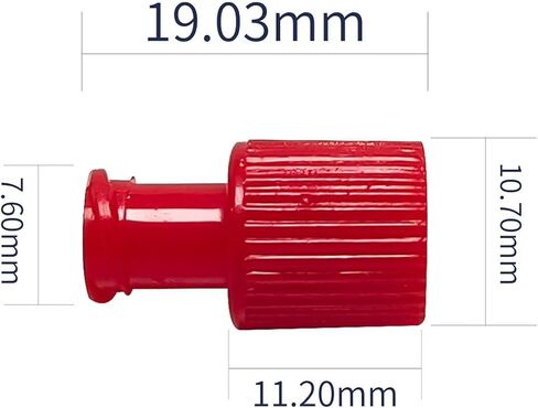 سدادات قفل Luer، حمراء، مزدوجة الوظيفة لموصلات الذكور والإناث، مغلفة بشكل فردي، 100 قطعة in Kuwait