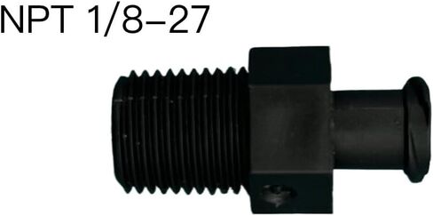 3PCS Plastic Female Luer Lock Connector to Thread NPT 1/8-27 Male Black Color in Saudi Arabia