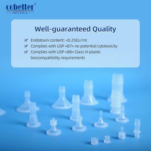 PK of 50 PP Female Luer Plug Pharmaceutical Polypropylene Connectors in Kuwait