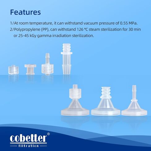 PK of 50 PP Female Luer Plug Pharmaceutical Polypropylene Connectors in Kuwait