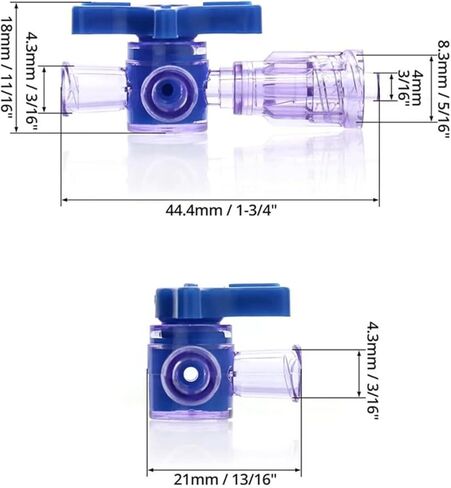3-Way Stopcocks or 2-Way Stopcocks with Luer Connection, Disposable Medical Injection Stopcock, Sterile Individual Package, Pack of 10 (3 Way Valve Stopcocks) in Saudi Arabia