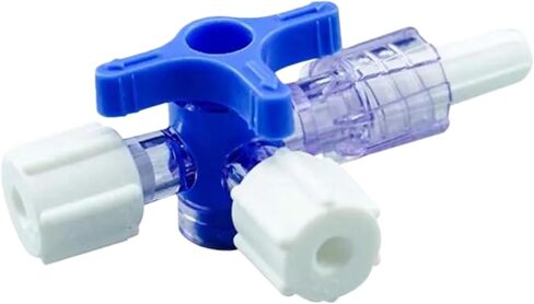3-Way Stopcocks or 2-Way Stopcocks with Luer Connection, Disposable Medical Injection Stopcock, Sterile Individual Package, Pack of 10 (3 Way Valve Stopcocks) in Saudi Arabia