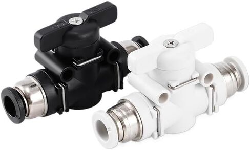 2 قطعة BUC-8mm دليل صمام التبديل موصل هوائي خط أنابيب الهواء البلاستيك التوصيل السريع (WhiteBUC4) in Kuwait