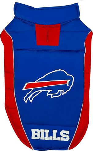 NFL Detroit Lions Puffer Vest for Dogs & Cats, Size Large. Warm, Cozy, and Waterproof Dog Coat, for Small and Large Dogs/Cats. Best NFL Licensed PET Warming Sports Jacket in Kuwait