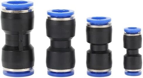 2Pcs Blue Plastic Straight Through PU-06/8/10/12PU Air Hose Quick Plug Pneumatic Connector(PU-04(100/bag)) in Saudi Arabia