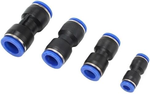 2Pcs Blue Plastic Straight Through PU-06/8/10/12PU Air Hose Quick Plug Pneumatic Connector(PU-04(100/bag)) in Saudi Arabia