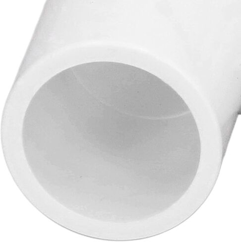 موصل زاوية الكوع ذو الزاوية اليمنى، 10 قطع 3 وصلات أنابيب 3 طرق من البلاستيك PVC موصل الزاوية اليمنى 20 مم القطر الداخلي (أبيض) in Kuwait
