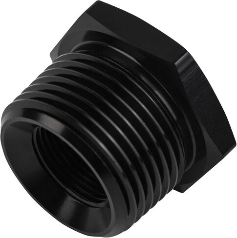 5/8-24 "NPT ذكر إلى 3/4" NPT أنثى المخفض جلبة المناسب محول عرافة الألومنيوم الأسود in Kuwait