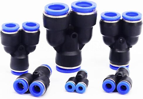 PY6 100 قطعة 6 مللي متر أنبوب هوائي هوائي Y موصل سريع يعمل باللمس في التركيب in Kuwait