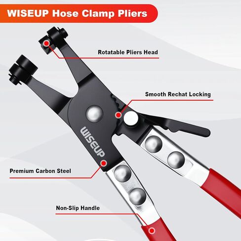 WISEUP Hose Clamp Pliers Heavy Duty Hose Remover Tool for Removal and Installation of Spring Hose Clamps,for Automotive Fuel, Oil, Coolant, Radiator in Kuwait