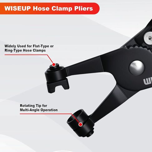 WISEUP Hose Clamp Pliers Heavy Duty Hose Remover Tool for Removal and Installation of Spring Hose Clamps,for Automotive Fuel, Oil, Coolant, Radiator in Kuwait