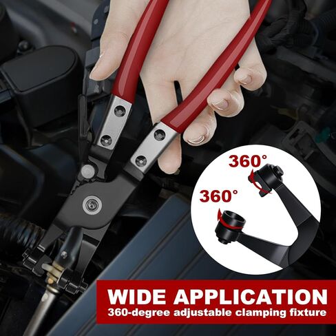 WISEUP Hose Clamp Pliers Heavy Duty Hose Remover Tool for Removal and Installation of Spring Hose Clamps,for Automotive Fuel, Oil, Coolant, Radiator in Kuwait