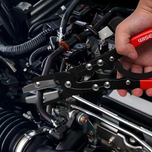 WISEUP 3PCS Hose Pinch Off Pliers- 8in, 10in, 12in Ratchet Hose Pliers for Automotive Radiator, Radiator, Fuel & Coolant Lines with Storage Bag in Kuwait