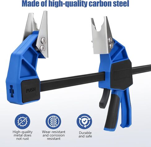 18'' Hydraulic Quick Connect Hand Clamp Tool 6 Pcs NPT Dual-Jaw Sets & 1 Storage Bag, for Hydraulic Pipe Clamps & Flat Face Hydraulic Quick Couplers, Fits Excavators, Loaders, Cranes, etc in Saudi Arabia