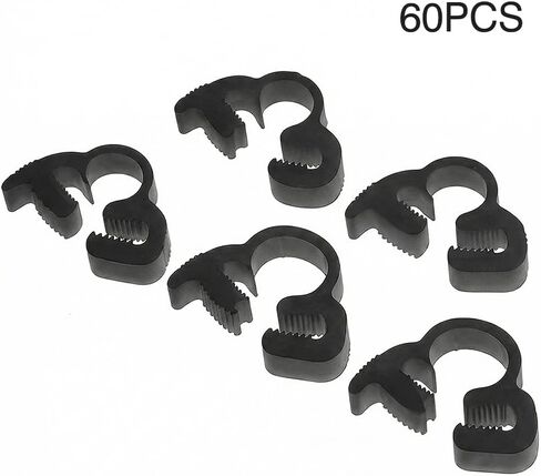 60 Pcs Heavy Duty Speedy Double Snap Grip Nylon plastic Hose Clamps assortments-1/4inch,5/16inch,1/2inch,5/8inch,1inch in Saudi Arabia