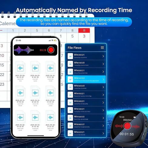 مسجل صوت رقمي 128 جيجابايت (1800 ساعة) مع شاشة ملونة عالية الدقة ، ومسجل تقليل الضوضاء الثلاثي ، ومشغل MP3 وقدرة تخزين 90 يومًا ، للتعلم/إنشاء/إنشاء المحتوى in Kuwait