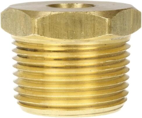 مخفض البطانة السداسية لضاغط الهواء 110NC - لأجزاء توصيل نظام أنابيب الهواء المضغوط - استبدال تركيب الأنابيب النحاسية الصلبة - 1 بوصة × 1/4 بوصة ذكر NPTF × أنثى NPTF أصفر in Kuwait