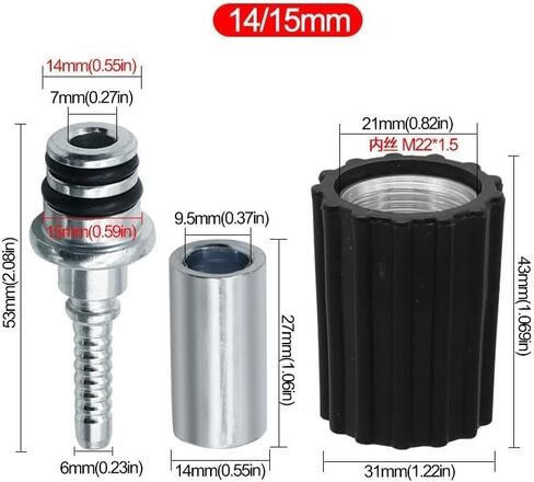 1Set High Pressure Washer Hose Insert Fittings Car Washer Water Cleaning Hose Pipe Fitting TwistConnector Quick Fixing Pressure Washer Parts and Accessories in Saudi Arabia