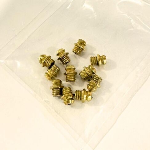 Zerk Fitting M5 متري ذكر الموضوع النحاس الشحوم لملحقات العجلات الصناعية LONGRUNFORU (10 قطعة) in Kuwait