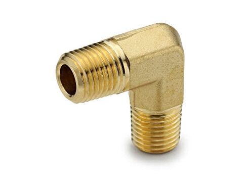 Parker Hannifin 1204P-8 Brass 90 Degree Forged Elbow Pipe Fitting, 1/2" Male Thread x 1/2" Male Thread in Saudi Arabia