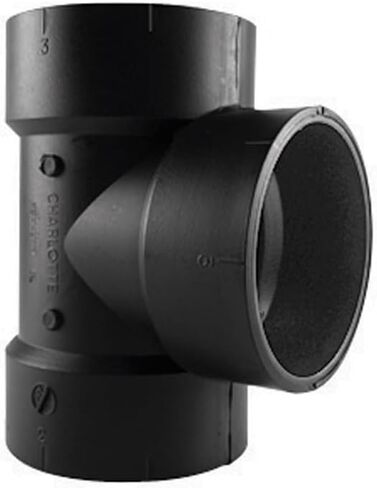 Charlotte Pipe Schedule 40 3 in. Hub x 3 in. Dia. Hub ABS Vent Tee in Saudi Arabia