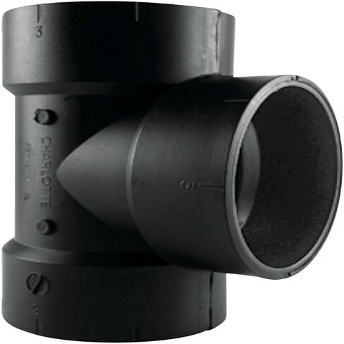 Charlotte Pipe Schedule 40 3 in. Hub x 3 in. Dia. Hub ABS Vent Tee in Saudi Arabia