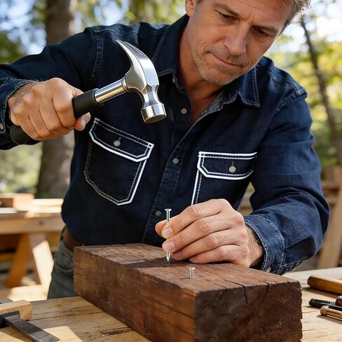 مجموعة متنوعة من المسامير المصنوعة من الفولاذ المقاوم للصدأ مكونة من 510 قطعة، 7 مقاسات من المسامير الشائعة المقاومة للصدأ للخشب والسياج والأثاث والحرف اليدوية والمشروعات اليدوية - مجموعة أدوات التثبيت العملية توفر وقتك in Kuwait