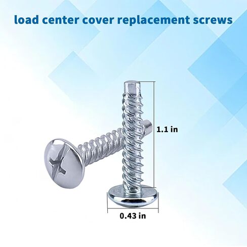 براغي اللوحة الكهربائية لـ Eaton LCCSCS، براغي غطاء صندوق قاطع الدائرة الفولاذية المجلفنة، متوافقة مع مطرقة القاطع أو براينت، 12 حزمة in Kuwait