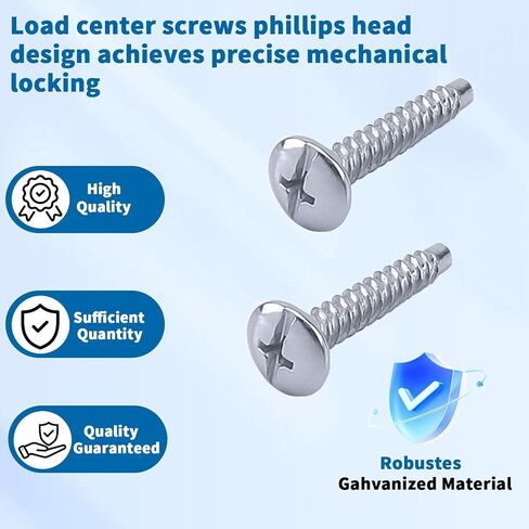 براغي اللوحة الكهربائية لـ Eaton LCCSCS، براغي غطاء صندوق قاطع الدائرة الفولاذية المجلفنة، متوافقة مع مطرقة القاطع أو براينت، 12 حزمة in Kuwait