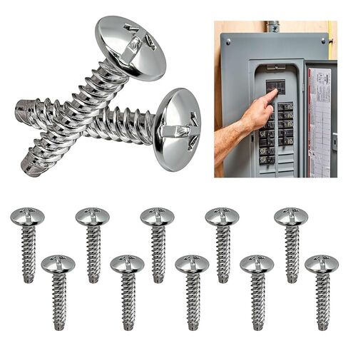 استبدال مسامير غطاء اللوحة الكهربائية لشركة Eaton Corporation LCCSCS، براغي غطاء كهربائي للكسر، فولاذ متين متوافق مع حاويات Eaton واللوحات الكهربائية - 12 حزمة in Kuwait