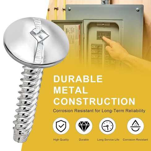 استبدال مسامير غطاء اللوحة الكهربائية لشركة Eaton Corporation LCCSCS، براغي غطاء كهربائي للكسر، فولاذ متين متوافق مع حاويات Eaton واللوحات الكهربائية - 12 حزمة in Kuwait